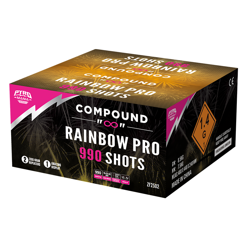 Rainbow Pro 990ショットローマキャンドルコンパウンドケーキZF2502